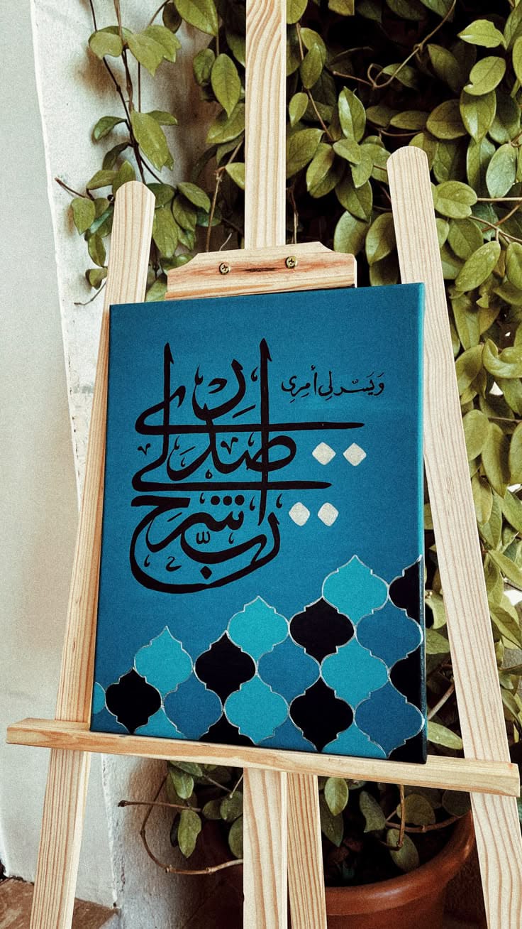 Handcrafted Islamic Calligraphy Wall Art: