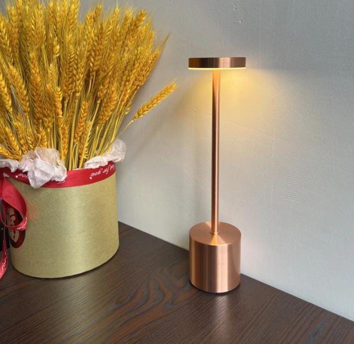 Luxury Cordless Table Lamp – Rose Gold